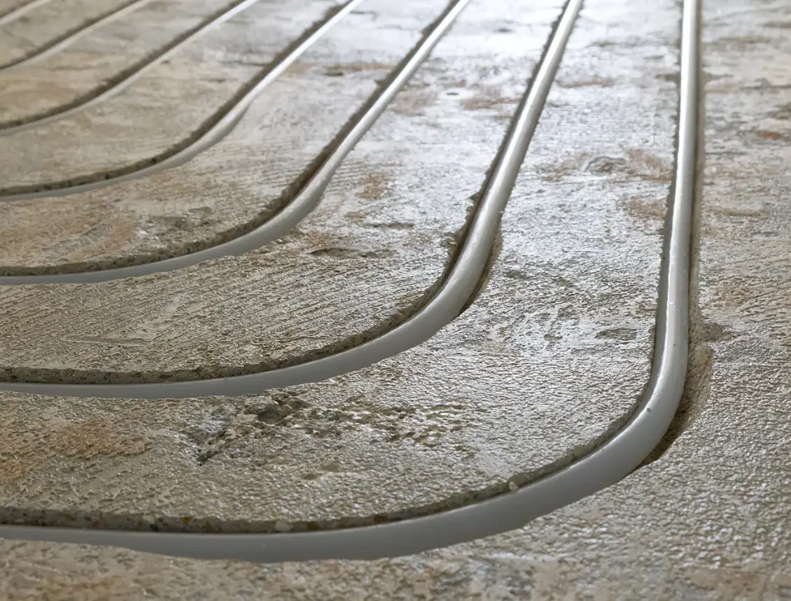 Vloerverwarming infrezen