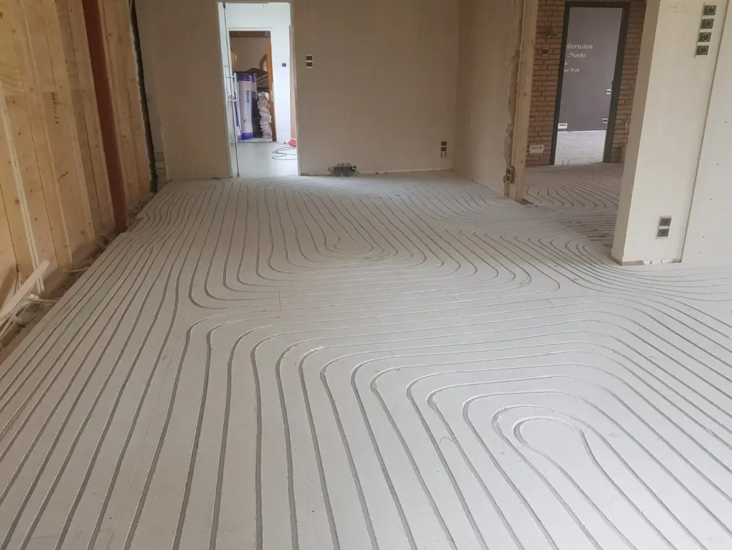 Vloerverwarming infrezen vloerplaten